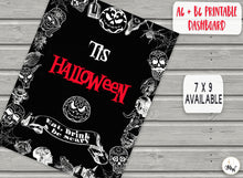Load image into Gallery viewer, Halloween PRINTABLE Planner Dashboards to fit A6 and B6 travellers notebooks
