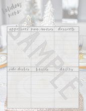 Load image into Gallery viewer, Christmas Organiser Lists Stationery Set 7 x 9 inch - For planner or file, ready to download now