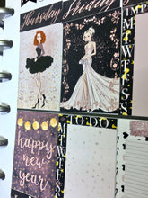 Load image into Gallery viewer, PRINTABLE New Year Party Happy Planner Kit for 2023, Weekly Vertical Stickers, Fashion Girls Hen Night