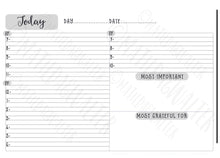 Load image into Gallery viewer, A5 Planner Inserts Bundle - Week to Page, Timed Day to Page. A5 Printable Planner Organiser.