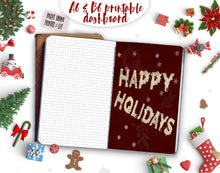 Load image into Gallery viewer, Christmas TN Dashboard, Happy Holidays PRINTABLE Planner Insert