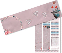 Load image into Gallery viewer, 'LoveLoveLove' A printable Valentine planner stickers set, in gorgeous deep but muted shades.