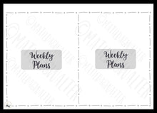 Load image into Gallery viewer, A5 Planner Inserts Bundle - Week to Page, Timed Day to Page. A5 Printable Planner Organiser.