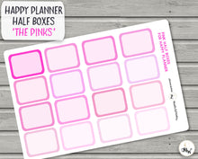 Load image into Gallery viewer, Half Box Happy Planner Stickers -   Gorgeous shades of pink functional stickers for colour coded planning. Handmade in the UK