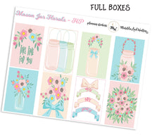 Load image into Gallery viewer, Vertical Planner Kit to fit Happy Planner and featuring Mason Jars - Pastel coloured stickers made in the UK