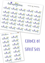 Load image into Gallery viewer, Date Night Planner Stickers Script Deco BUJO Stickers.