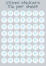 Load image into Gallery viewer, Newborn Baby Stickers | Welcome to the World Sticker | Christening Favors Label | Baby Shower Invitations | Blue Pink Shower Sticker | 24 hr
