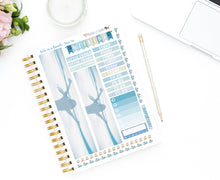 Load image into Gallery viewer, Coastal Vertical Planner Kit - Nautical planner stickers with a seaside holiday theme and breezy quotes. Handmade in the UK
