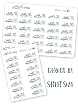 Load image into Gallery viewer, 'Dogs Bathtime' Cute Stickers - mini handmade planner stickers from the Functional Art kawaii series