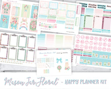 Load image into Gallery viewer, Vertical Planner Kit to fit Happy Planner and featuring Mason Jars - Pastel coloured stickers made in the UK