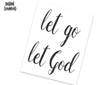 Load image into Gallery viewer, LET GO LET GOD - Alcoholics Anonymous, 12-step programs recovery Printable.