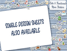 Load image into Gallery viewer, Assorted set of 19 Mini Stickers - Functional cute deco for planners and notebooks