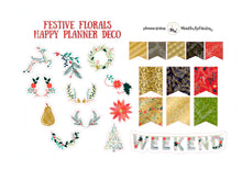 Load image into Gallery viewer, Christmas Kit for Happy Planner - FESTIVE FLORALS - A gorgeous original vertical kit for the holidays