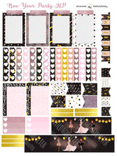 Load image into Gallery viewer, PRINTABLE New Year Party Happy Planner Kit for 2023, Weekly Vertical Stickers, Fashion Girls Hen Night