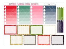Load image into Gallery viewer, Christmas Kit for Happy Planner - FESTIVE FLORALS - A gorgeous original vertical kit for the holidays