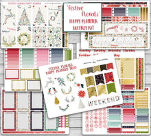 Load image into Gallery viewer, Christmas Kit for Happy Planner - FESTIVE FLORALS - A gorgeous original vertical kit for the holidays