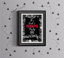 Load image into Gallery viewer, Custom Halloween Chalkboard Effect Poster with size choices - Edited and emailed within 48 hours