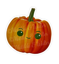 Load image into Gallery viewer, Kawaii Pumpkin Mini Stickers |  BUJO Deco Stickers | Halloween Planner Page | Cute Spooky Planner Decor | Halloween Sticker Sheet