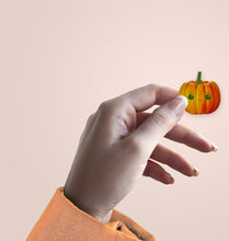 Load image into Gallery viewer, Kawaii Pumpkin Mini Stickers |  BUJO Deco Stickers | Halloween Planner Page | Cute Spooky Planner Decor | Halloween Sticker Sheet
