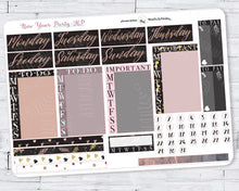 Load image into Gallery viewer, 2023 New Year Kit for Happy Planner, From the UK, Fashion Girls Party Weekly Kit