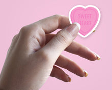 Load image into Gallery viewer, Love Hearts Stickers Sheet | Mini Text Heart Stickers | Handmade Pastel Stickers | Script Planner Deco | Sweetheart Stickers from the UK