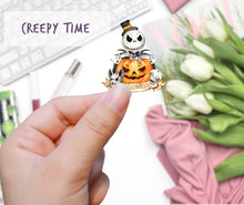 Load image into Gallery viewer, Spooky Halloween Mini Stickers for Planners Bullet Journals, Deco Sheet with 23 Different Stickers, Kids Party Labels, Fall Planner Sticker