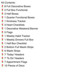 Load image into Gallery viewer, Mini Stickers Kit - 'LoveLoveLove' - Romantic planner Kit to suit all planners, bullet journals, Scrapbooks and travelers notebooks