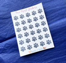 Load image into Gallery viewer, Mini Paw Print Stickers. Pet appointment stickers handmade in the UK