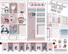 Load image into Gallery viewer, Mini Stickers Kit - 'LoveLoveLove' - Romantic planner Kit to suit all planners, bullet journals, Scrapbooks and travelers notebooks