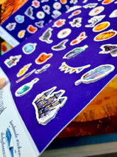 Load image into Gallery viewer, SPOOKY TIME! 38 Mini Halloween Stickers Sheet. A must have for your Autumn planner ,scrapbook, journal etc. Sticker sheet handmade in the UK
