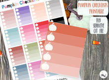 Load image into Gallery viewer, Halloween Checklists | Pumpkin Checklists | PRINTABLE Checklists to fit ECLP | Halloween Planner Stickers | Multi Colour Seasonal Stickers
