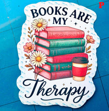 Load image into Gallery viewer, Large Die-Cut Book Lovers Stickers. Special EASY PEEL design HANDMADE in the uk, 7cm 2.75 in. 18 designs and quotes. Buy 1 to 18
