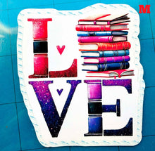 Load image into Gallery viewer, Large Die-Cut Book Lovers Stickers. Special EASY PEEL design HANDMADE in the uk, 7cm 2.75 in. 18 designs and quotes. Buy 1 to 18
