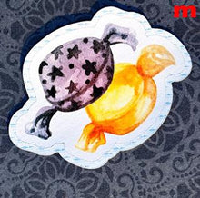 Load image into Gallery viewer, Handmade Easy Peel Die-Cut Stickers, Trick or Treat Children, 7cm-2.7" Halloween stickers for kids. UK Crafted (15 Designs)
