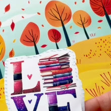 Load and play video in Gallery viewer, Large Die-Cut Book Lovers Stickers. Special EASY PEEL design HANDMADE in the uk, 7cm 2.75 in. 18 designs and quotes. Buy 1 to 18
