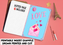 Load image into Gallery viewer, Valentine&#39;s Planner Dashboard - Available in A6, B6 and 7&quot;x 9&quot; sizes. Instant download.
