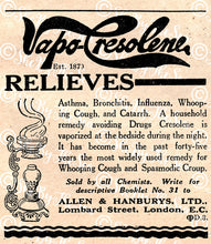 Load image into Gallery viewer, Apothecary Vintage British Advertsfor commercial use. Large medical treatment advertisements from 1926.
