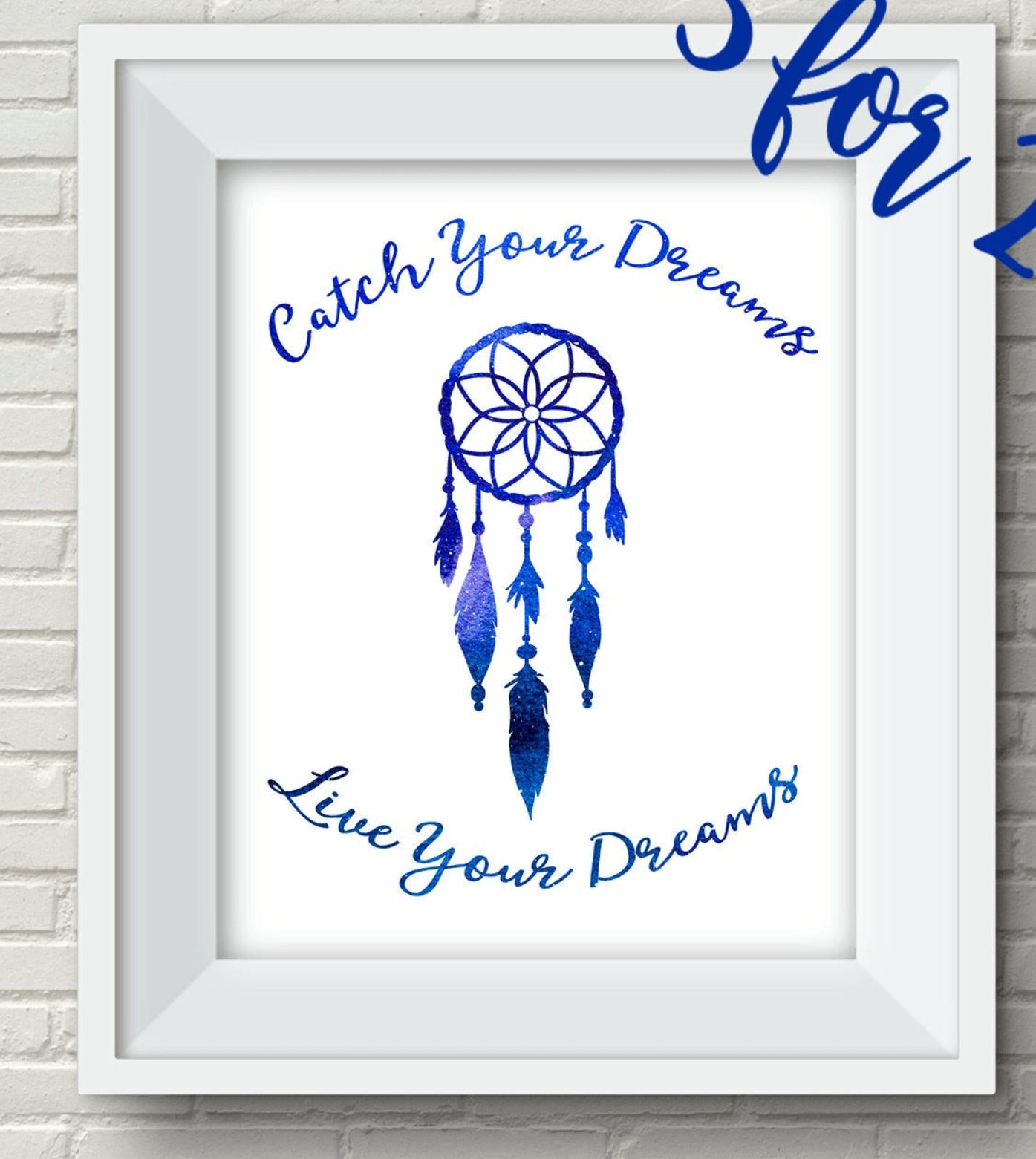 Dreamcatcher motivational wall art - 