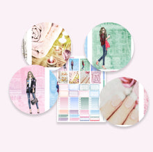 Load image into Gallery viewer, Fashion Girls PRINTABLE Sticker Kit designed to fit ECLP. Suitable for Silhouette Cameo etc
