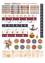 Load image into Gallery viewer, Halloween Happy Planner Sticker Kit, Weekly Happy Planner Kit Mambi, Printable Halloween Stickers, Create 365 Sticker Kit, Free Cut Files
