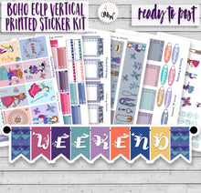 Load image into Gallery viewer, Festival Girls Planner Kit for Erin Condren or Happy Planner. Boho, hippy style planner stickers, perfect for summer music festivals
