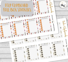 Load image into Gallery viewer, ECLP Boho Full Boxes | Kiss-Cut Planner Stickers | Erin Condren Planner Full Boxes | Boho Deco for Planners | ECLP Clipboard Stickers
