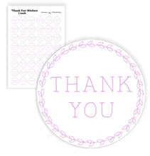 Load image into Gallery viewer, THANK YOU Stickers | | Gift Bag Stickers | Business Labels | Wedding Stickers | Premium Matte Stickers | Party Favour Sheets of Stickers
