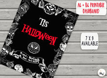Load image into Gallery viewer, Halloween PRINTABLE Planner Dashboards to fit A6 and B6 travellers notebooks
