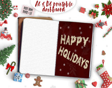 Load image into Gallery viewer, Christmas TN Dashboard, Happy Holidays PRINTABLE Planner Insert
