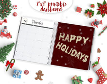 Load image into Gallery viewer, Christmas Planner Dashboard to fit Erin Condren - Gorgeous seasonal divider to download instantly
