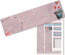 Load image into Gallery viewer, &#39;LoveLoveLove&#39; A printable Valentine planner stickers set, in gorgeous deep but muted shades.
