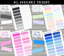 Load image into Gallery viewer, Scallop Event Stickers in Shades of Pink - 38mm planner stickers to fit full boxes of Happy Planner and Erin Condren. Handmade in the UK
