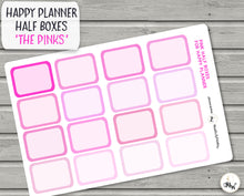 Load image into Gallery viewer, Half Box Happy Planner Stickers -   Gorgeous shades of pink functional stickers for colour coded planning. Handmade in the UK
