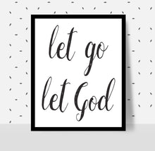 Load image into Gallery viewer, LET GO LET GOD - Alcoholics Anonymous, 12-step programs recovery Printable.
